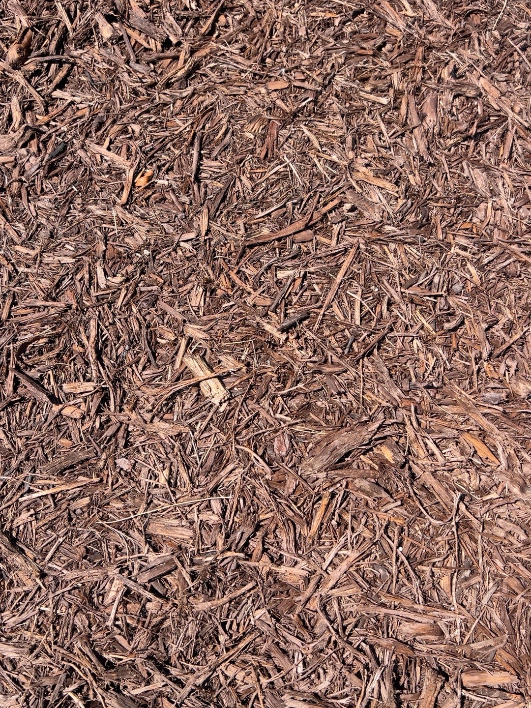 Brown mulch