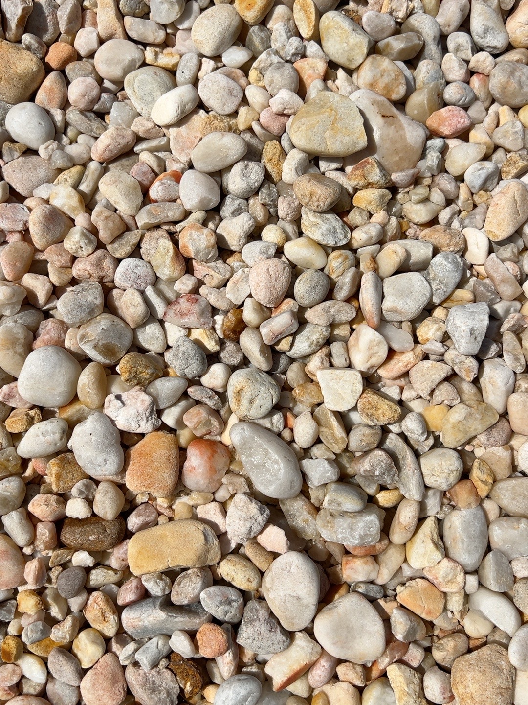 Carolina River Rock in the 1 to 2 inch size