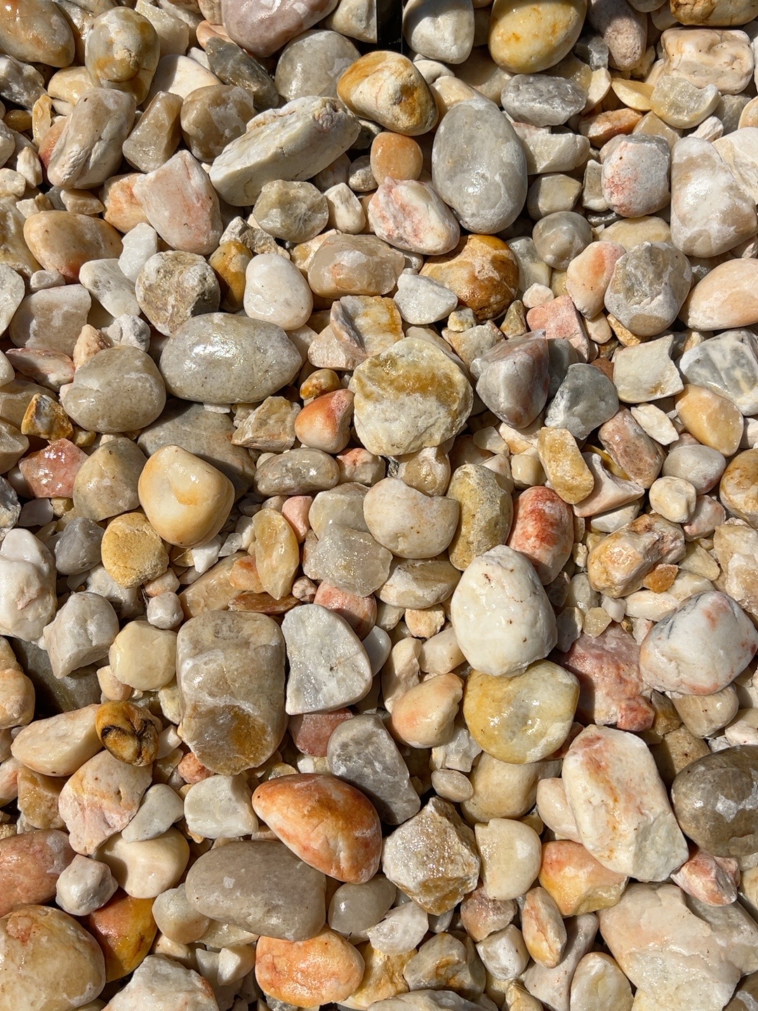 Carolina River Rock in the 2 to 5 inch size